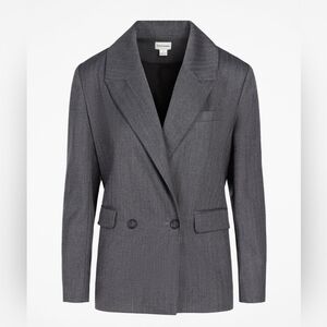 Pure & Simple Cambridge Frame Blazer Wool Blend Double Breasted